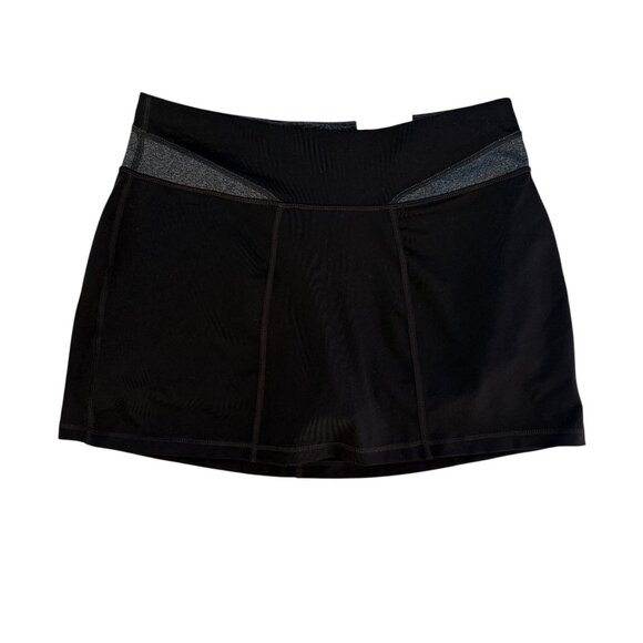 TEK GEAR Shapewear black stretchy skorts with pocket women's size M New - Picture 1 of 8